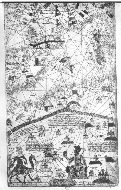 Detail from the Catalan Atlas by Abraham Cresques